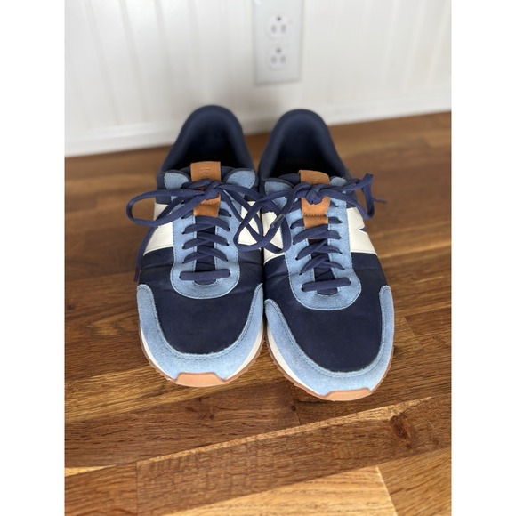 Kizik Milan Naval Academy Blue Sneakers Men's Size 12 Suede Lace-Up Tennis Shoes - Picture 3 of 11